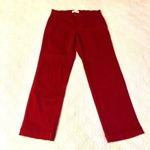 Tibetan red soft cotton chinos